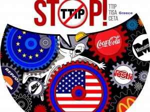 STOP TTIP CETA TISA Παγκόσμια ημέρα δράσης 18/4/2015